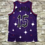 Maillot de Basket #15 Carter Raptors M&N starry sky